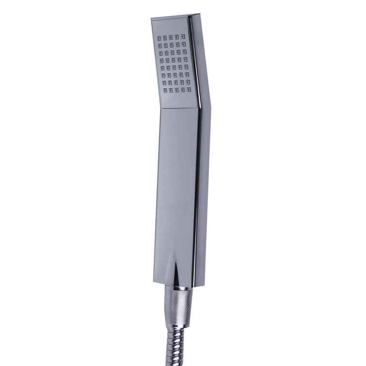 Polished Chrome Adjustable Height Handheld Shower Head Set