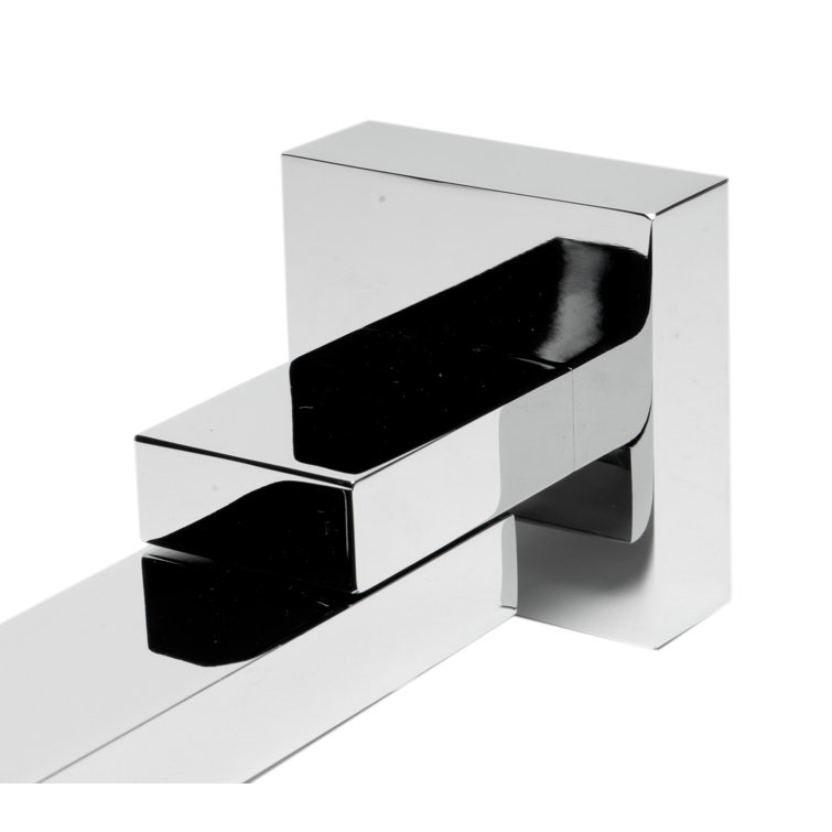 Polished Chrome Square Foldable Tub Spout