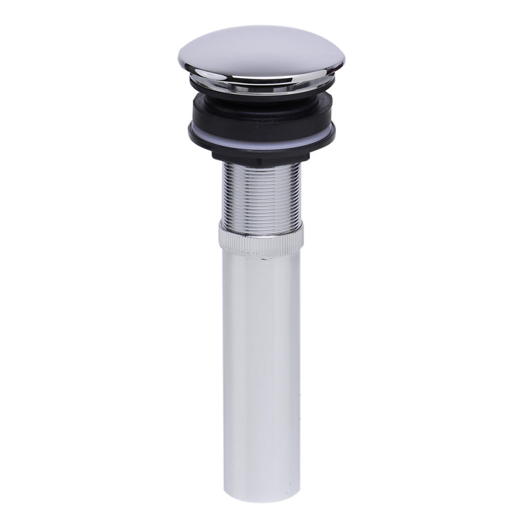 Polished Chrome Brass Pop-Up Drain for Bathroom Sink