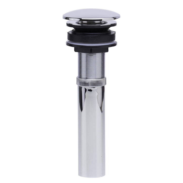 Polished Chrome Brass Pop-Up Drain for Bathroom Sink