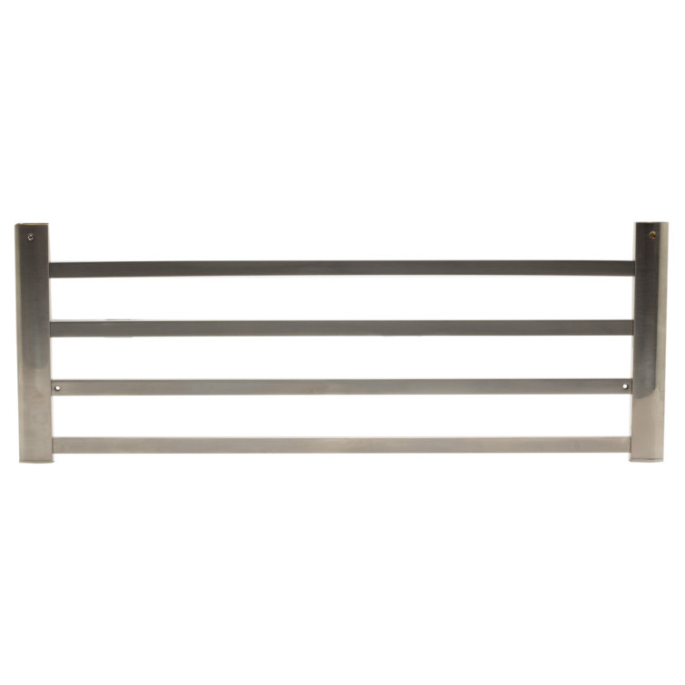 Brushed Nickel Wall Mounted Towel Rack with Shelf