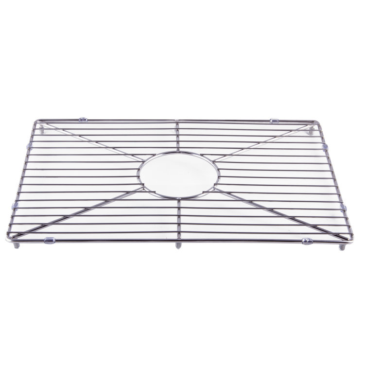 Stainless Steel Kitchen Sink Grid with Center Crossbar