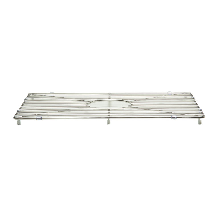 Stainless Steel Kitchen Sink Grid with Center Crossbar