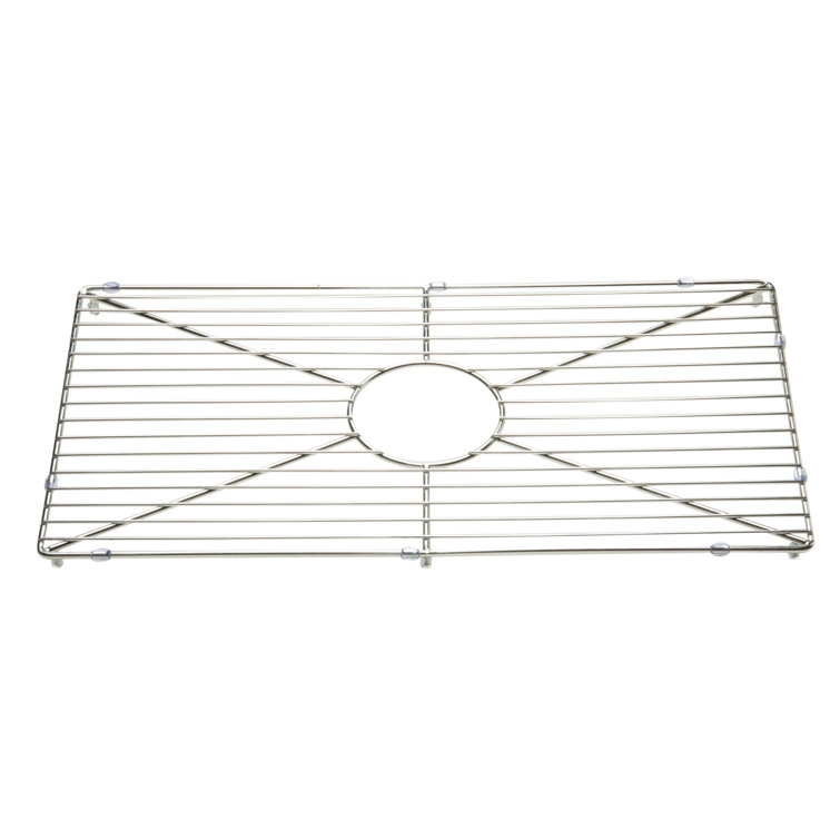 Stainless Steel Kitchen Sink Grid with Center Cutout