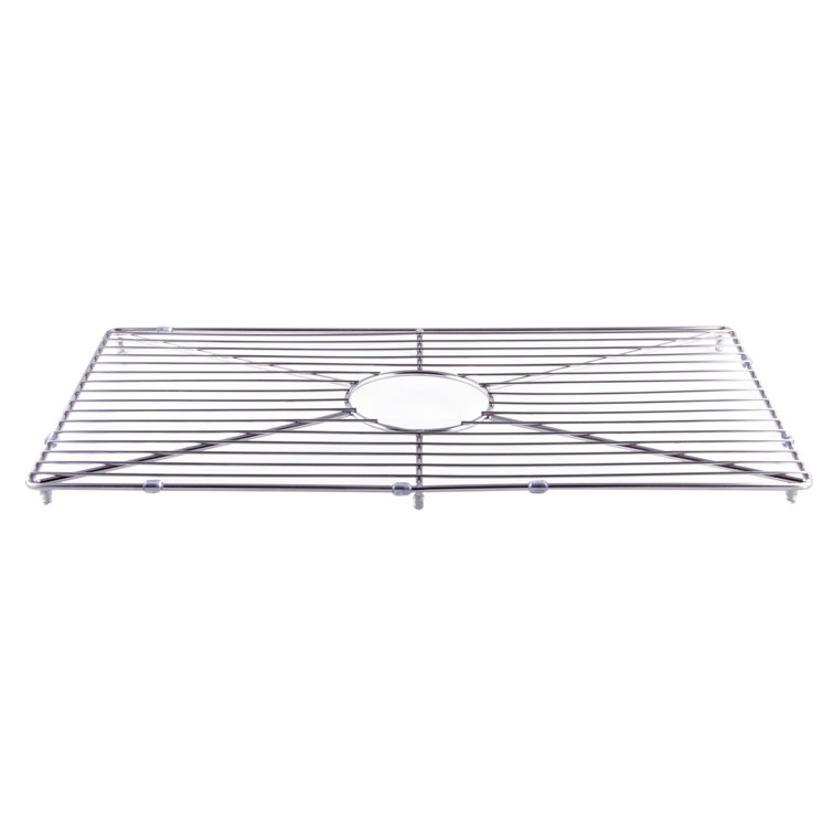 Stainless Steel Kitchen Sink Grid with Center Cutout