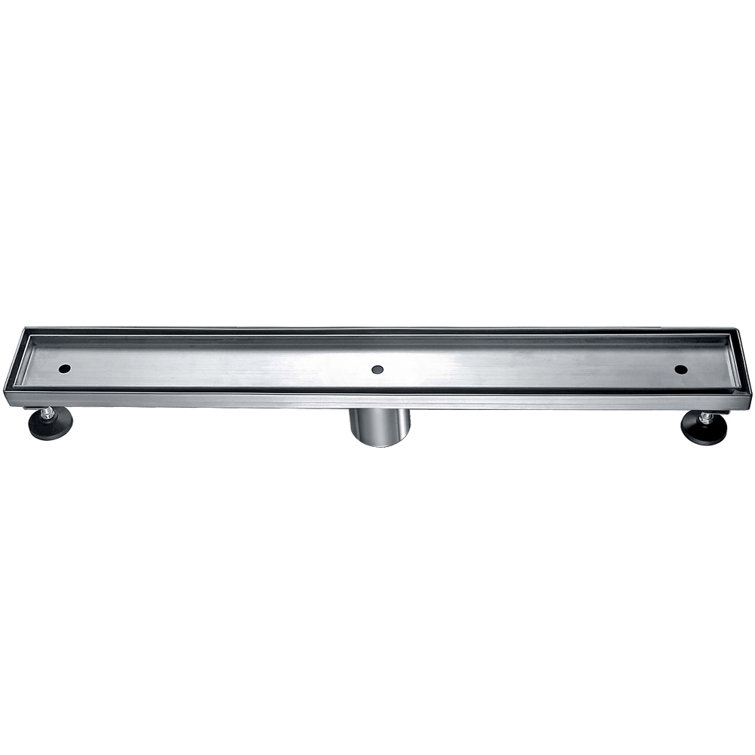 24" Stainless Steel Linear Shower Drain without Cover