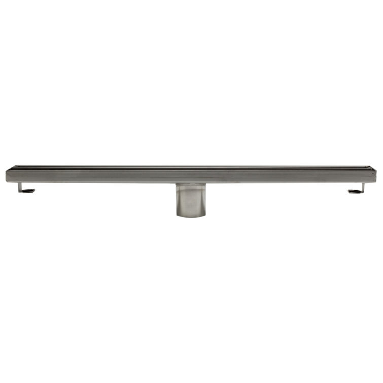 24" Stainless Steel Linear Shower Drain without Cover