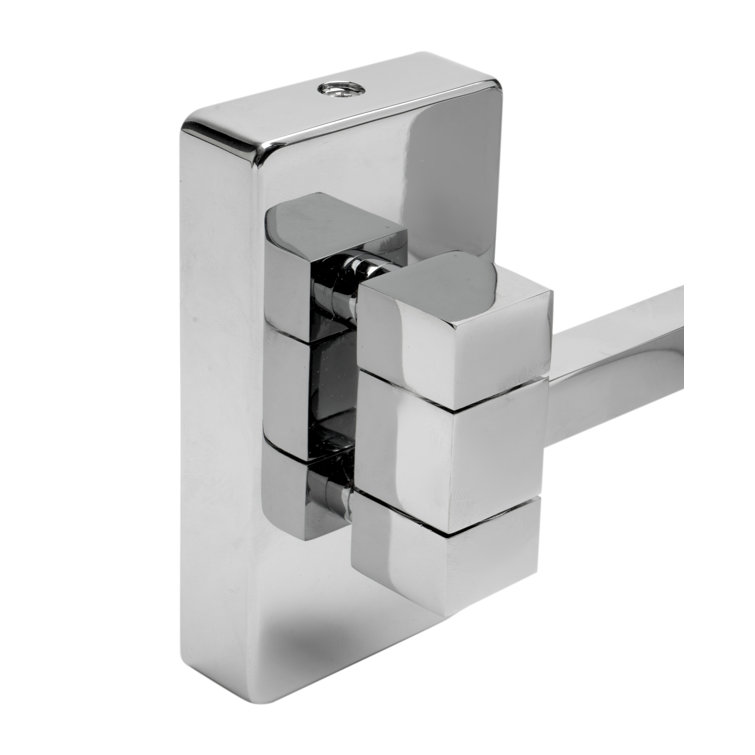 Polished Chrome 8" Square Wall-Mounted Dual Magnification Mirror