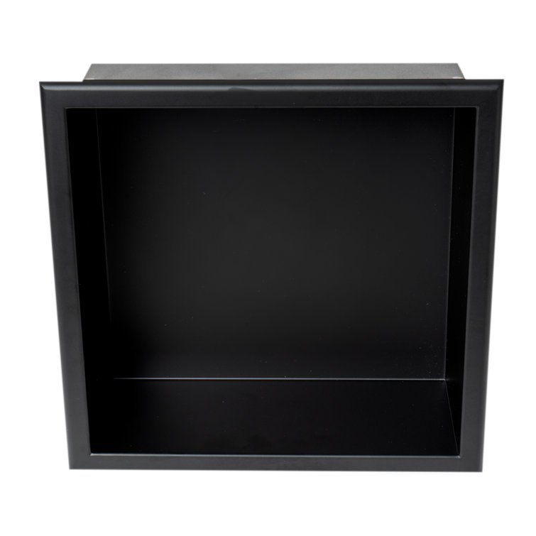 Matte Black Stainless Steel Wall Mount Shower Niche Shelf