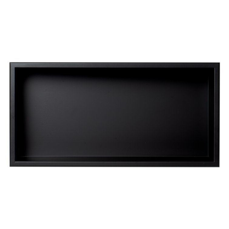 Matte Black Stainless Steel Wall Mount Shower Shelf