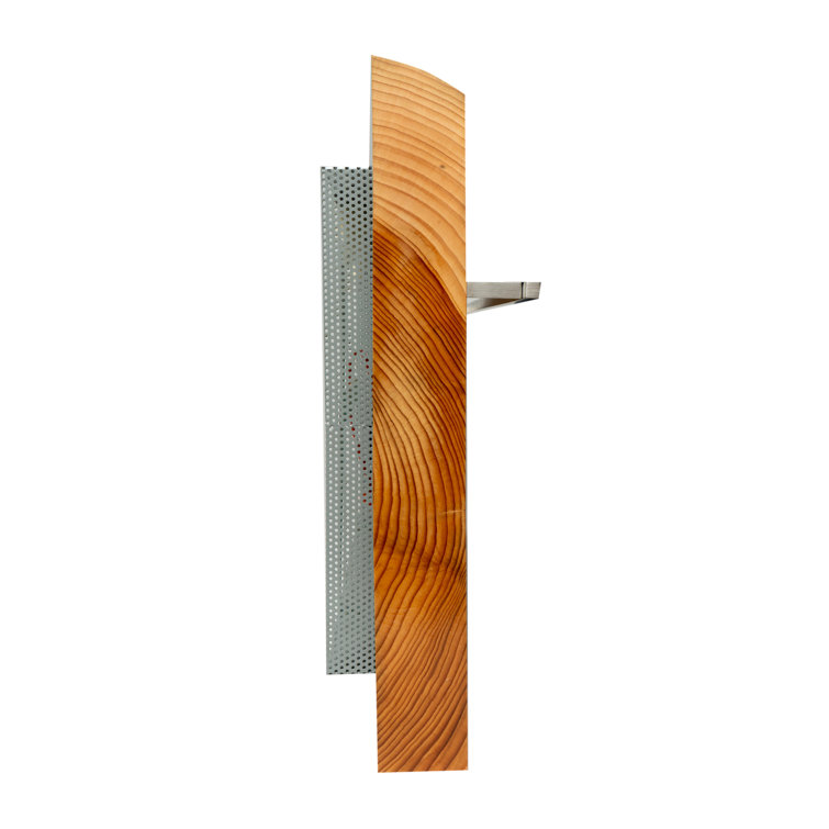 Natural Cedar Wood Wall-Mounted Electric Towel Warmer