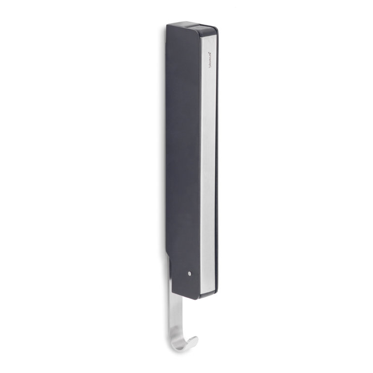 Lanca Black and Silver Flip-Down Wall Hook