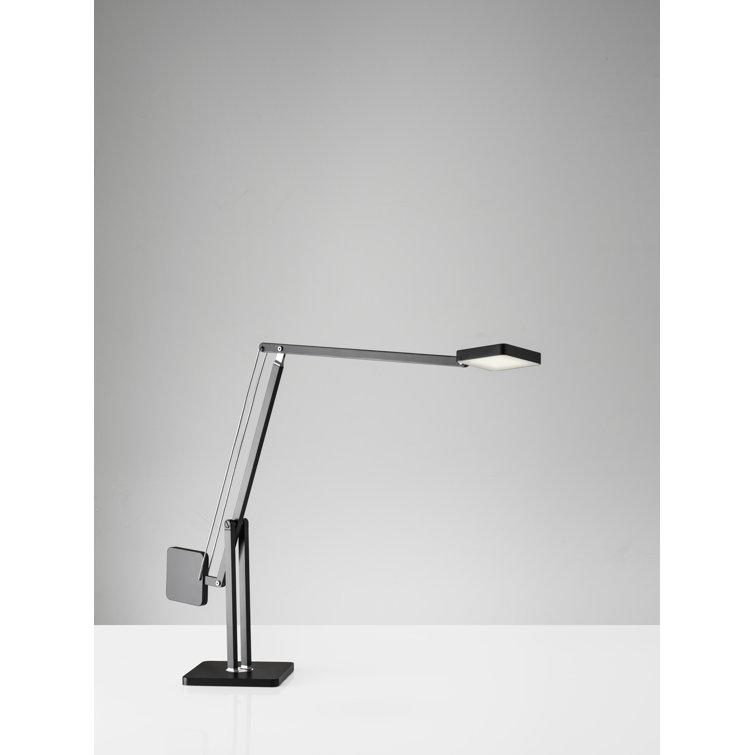 Matte Black Adjustable LED Desk Lamp with Touch Control