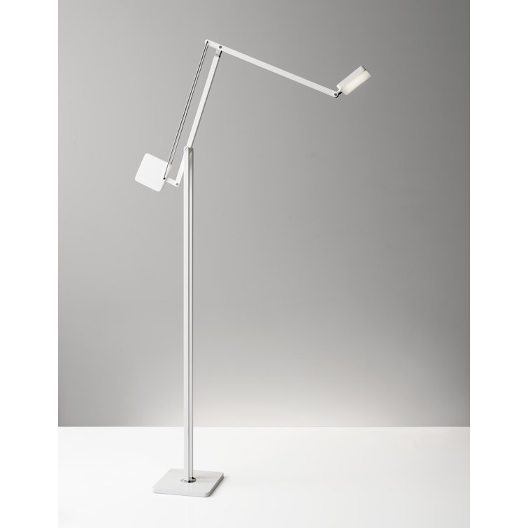 Matte White Adjustable LED Task Floor Lamp