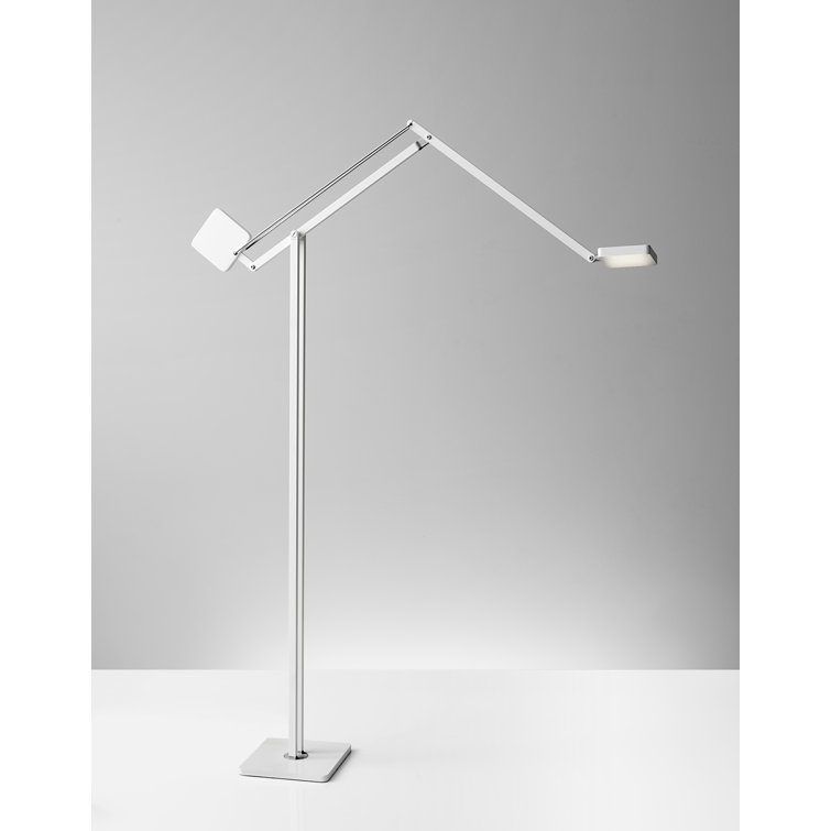 Matte White Adjustable LED Task Floor Lamp