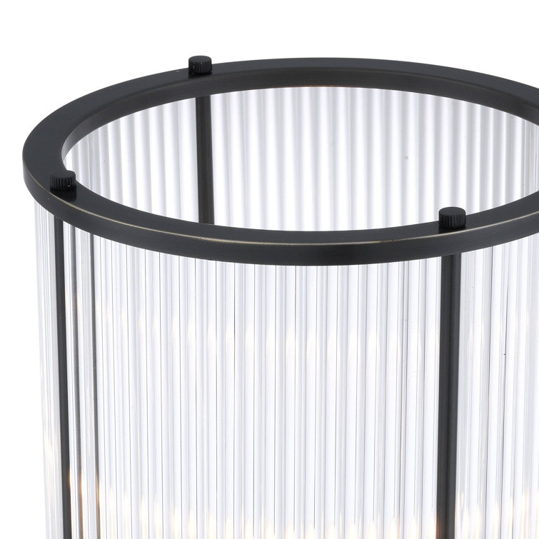 Mayson Large Bronze Glass Hurricane Lantern
