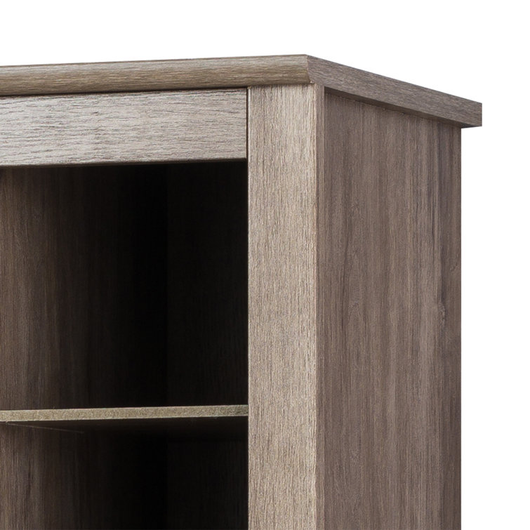 Drifted Gray 36-Pair Stackable Wood Shoe Rack