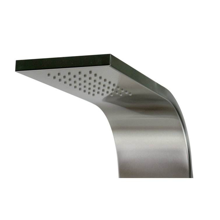 Modern Stainless Steel Shower Panel with 4 Body Sprays