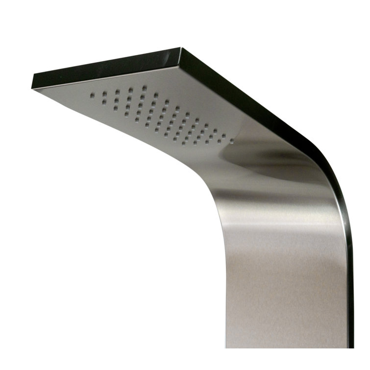 59'' Brushed Stainless Steel Shower Panel with Body Sprays