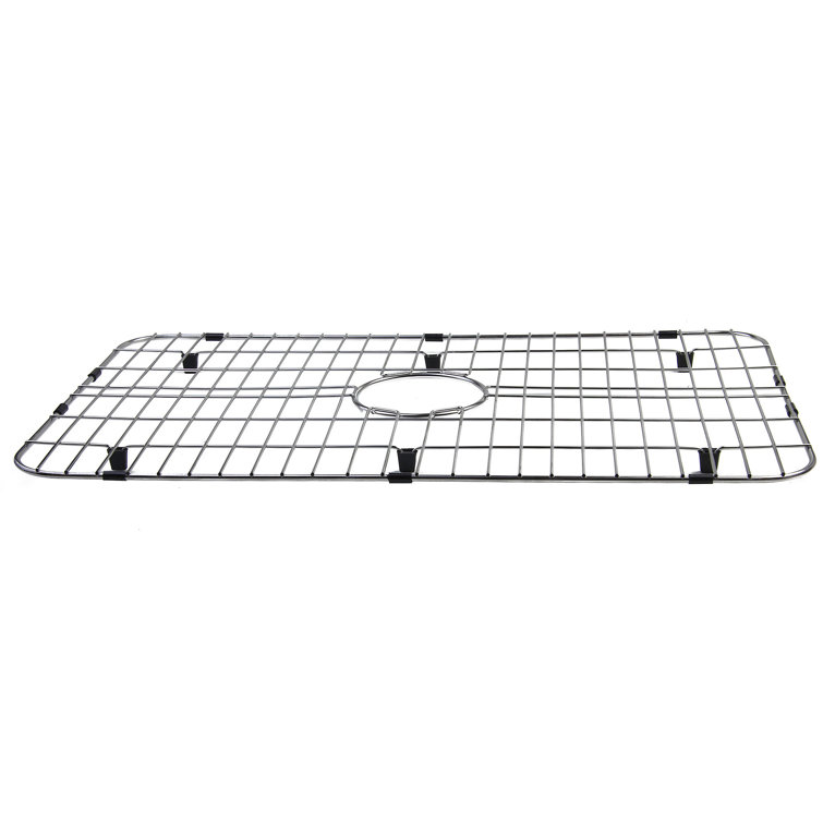 Solid Stainless Steel Kitchen Sink Grid with Plastic Feet