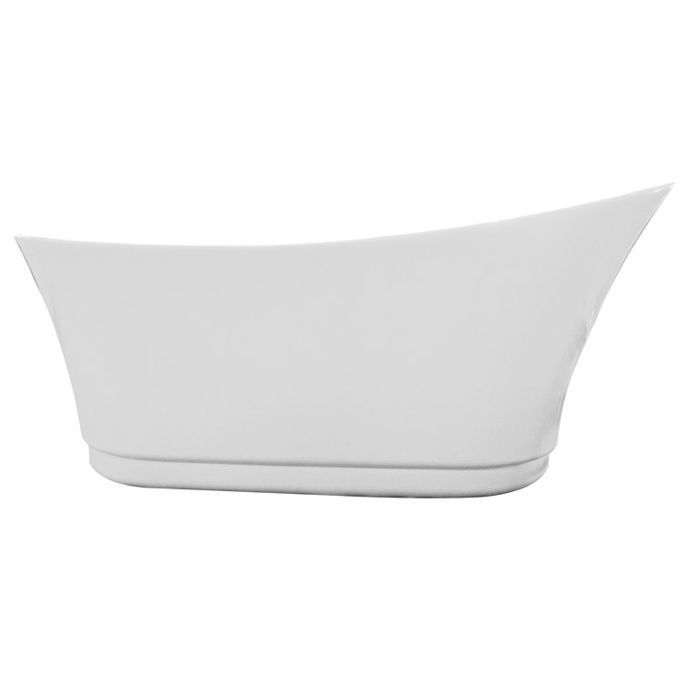 69'' White Acrylic Freestanding Air Bubble Bathtub