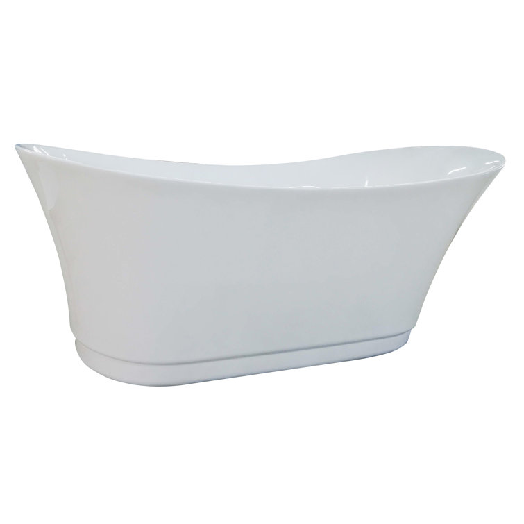 69'' White Acrylic Freestanding Air Bubble Bathtub