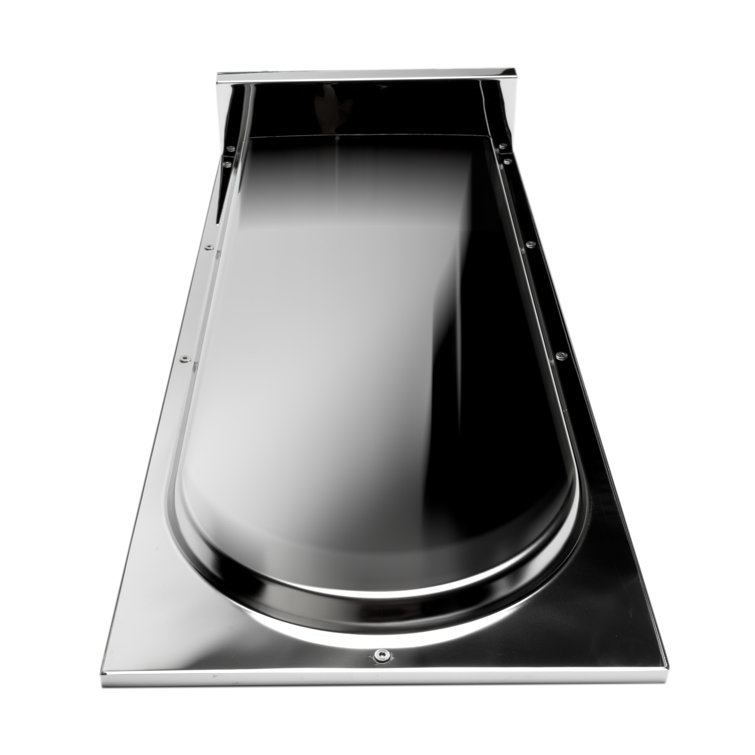 Polished Chrome Square Wall Mounted Rain Shower Head