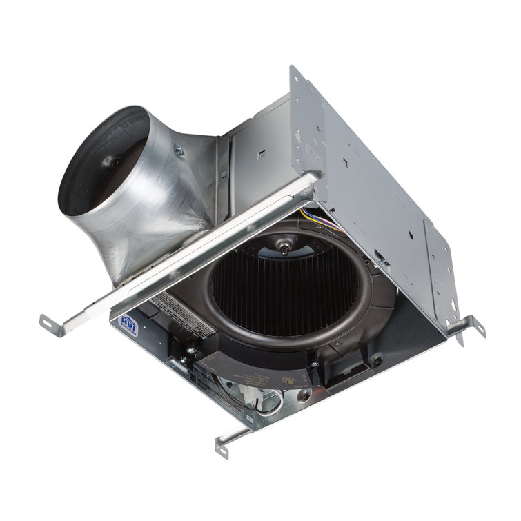 White Energy Star Certified Bathroom Exhaust Fan with LED Light