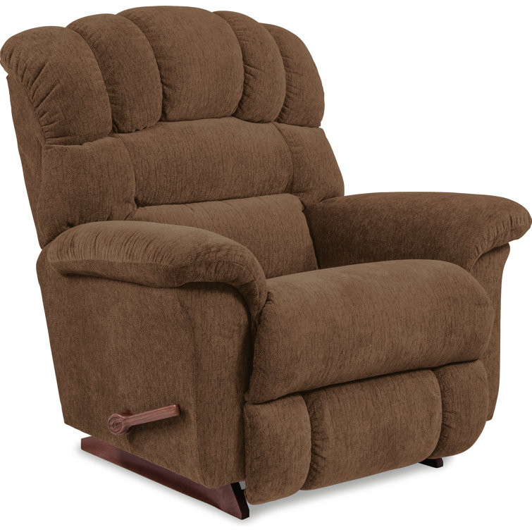 Mocha Polyester Oversized Manual Rocking Recliner