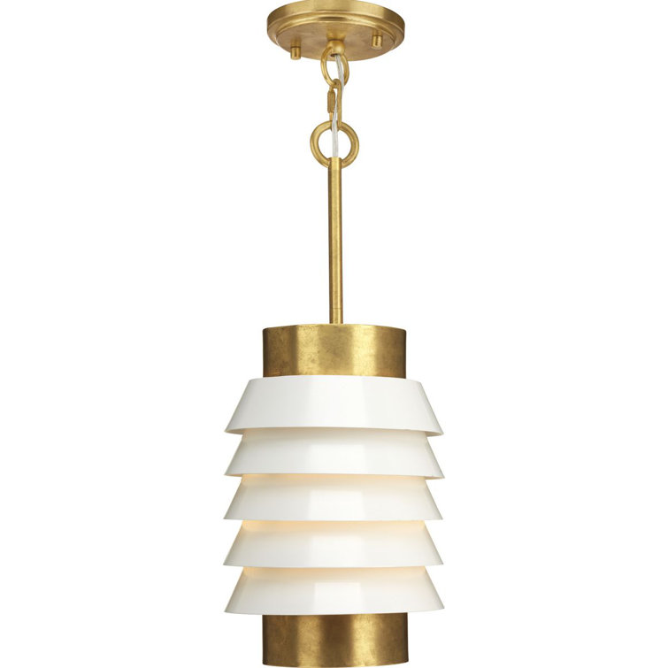 Onshore Brushed Brass 13" Pendant Light with LED Option