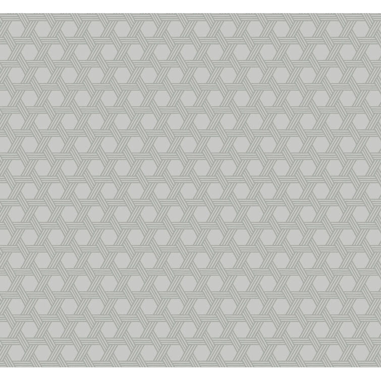 Cove Gray Urban Chic Geometric Wallpaper - 27" x 324"