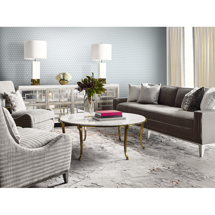 Cabana Wicker Carolina Blue & Eggshell Geometric Wallpaper