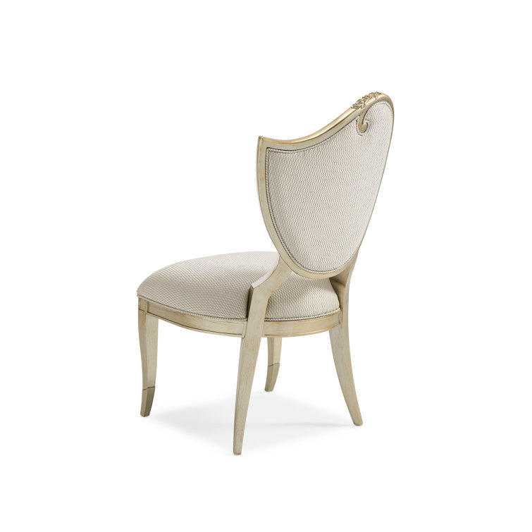 Champagne Mist Upholstered Wood Side Chair