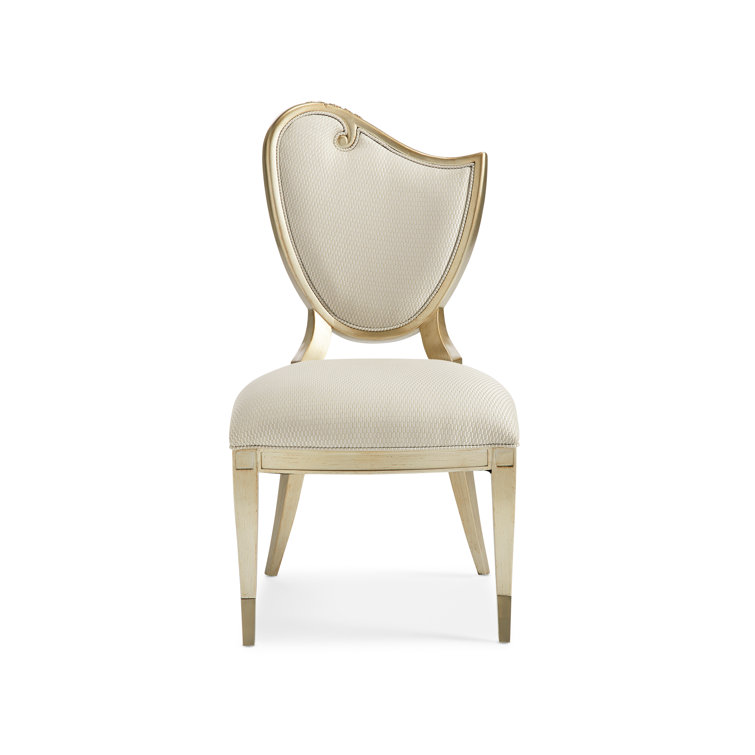 Champagne Mist Upholstered Wood Side Chair