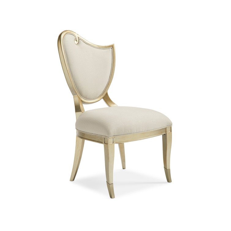 Champagne Mist Upholstered Wood Side Chair