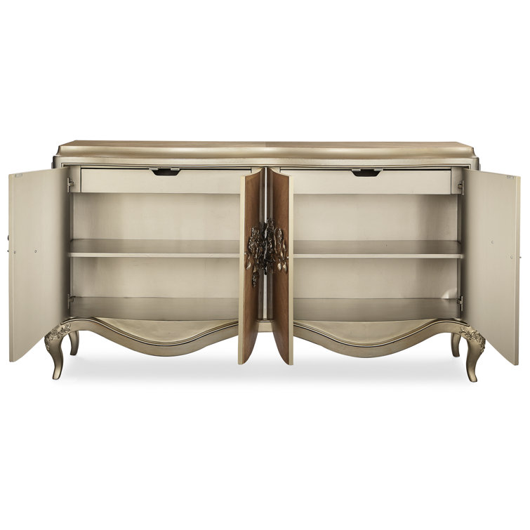 Fontainebleau 72'' Brown and Gold Transitional Sideboard
