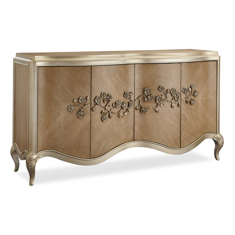 Fontainebleau 72'' Brown and Gold Transitional Sideboard