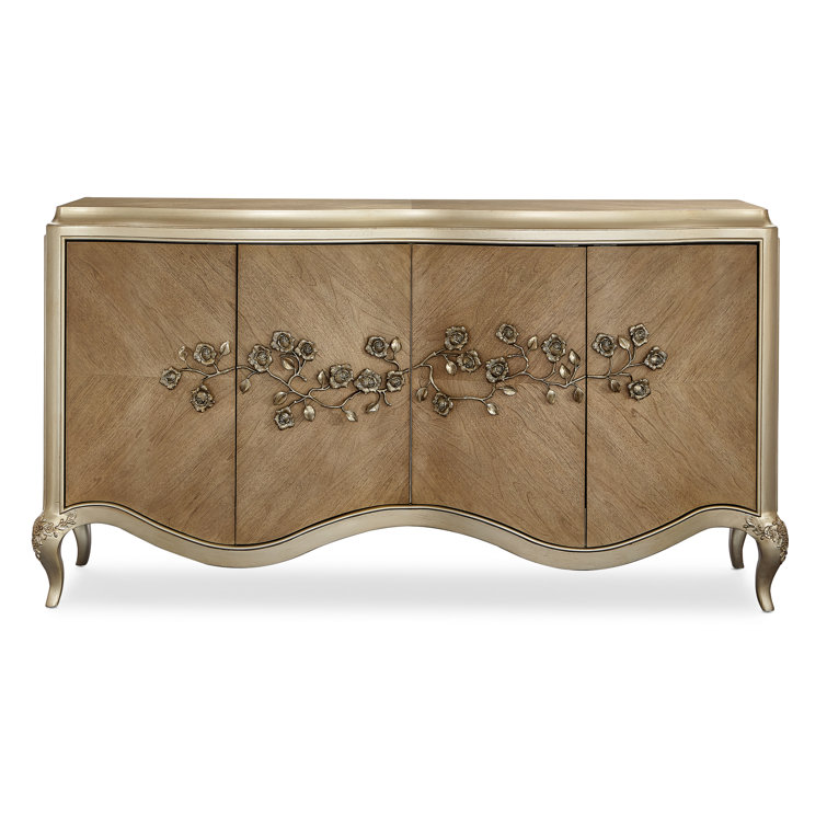 Fontainebleau 72'' Brown and Gold Transitional Sideboard