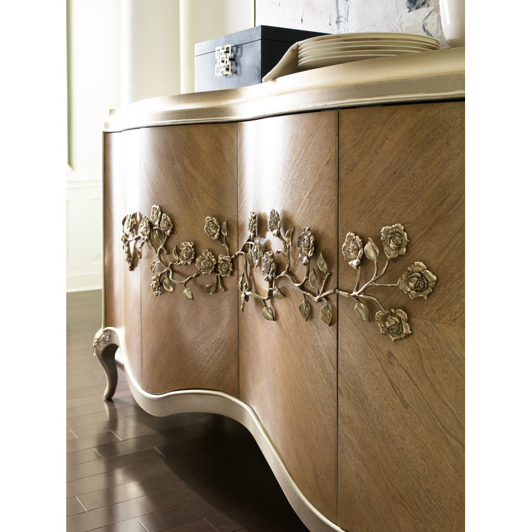 Fontainebleau 72'' Brown and Gold Transitional Sideboard