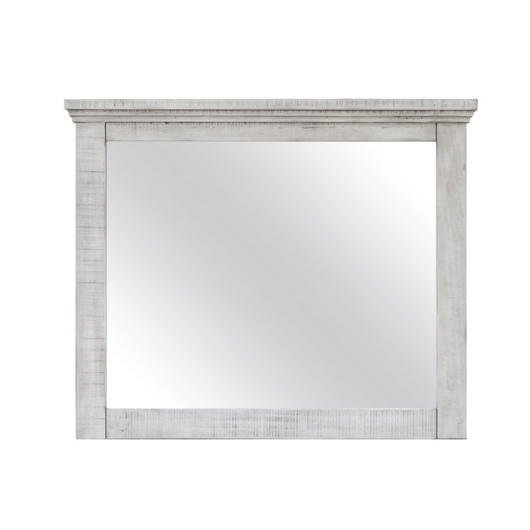 Crossing Barn Wood Rectangular Traditional Wall Mirror