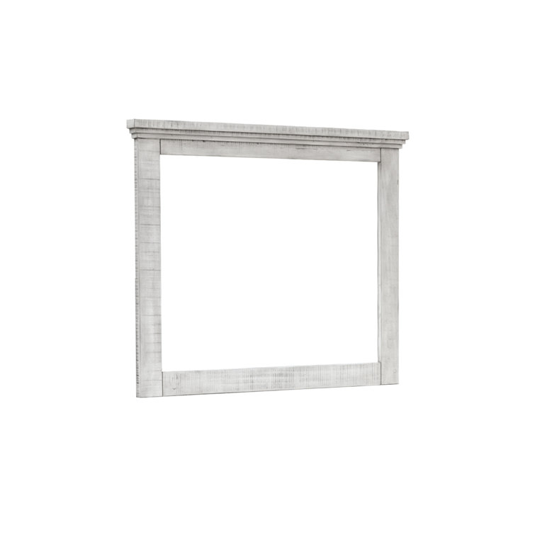 Crossing Barn Wood Rectangular Traditional Wall Mirror