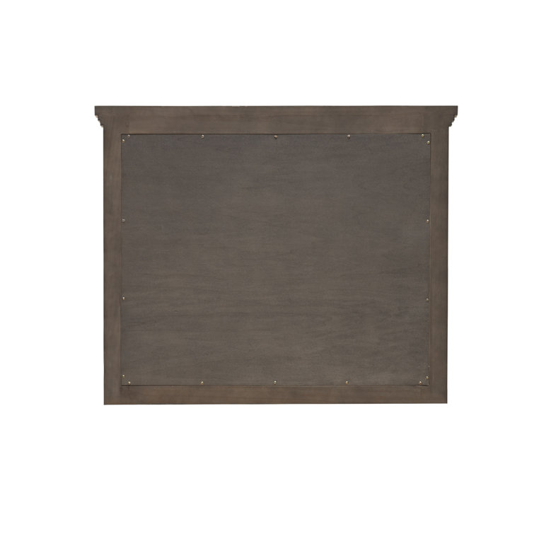 Crossing Barn Wood Rectangular Traditional Wall Mirror