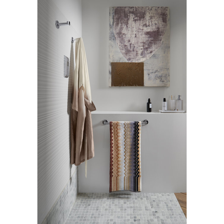 Vibrant Brushed Nickel Modern Minimalist Robe Hook