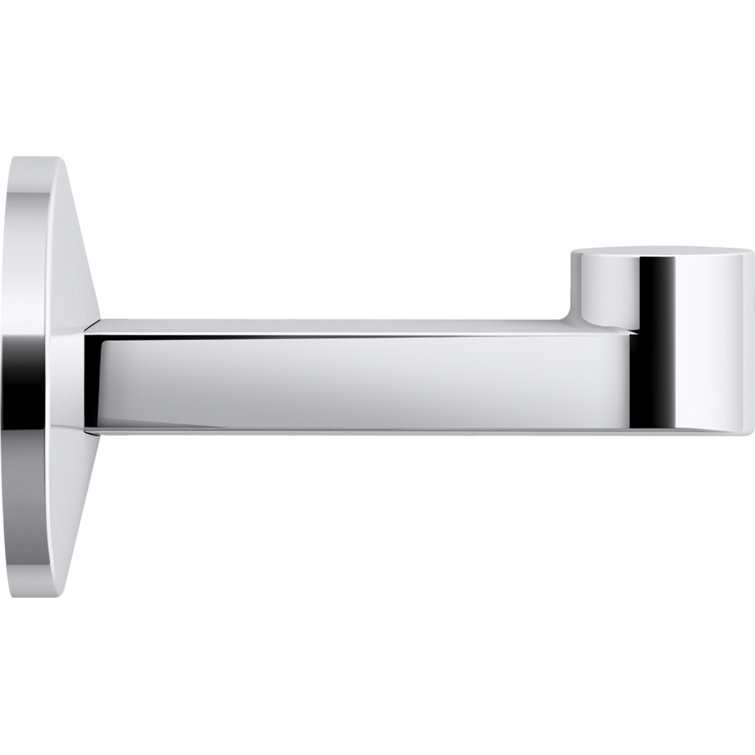Polished Chrome Modern Metal Robe Hook