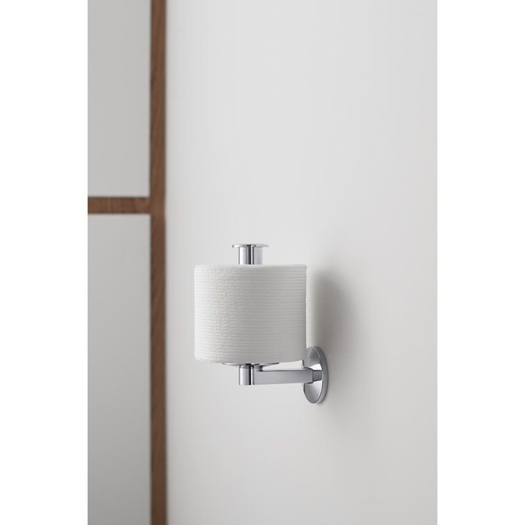 Vibrant Titanium Modern Vertical Toilet Tissue Holder