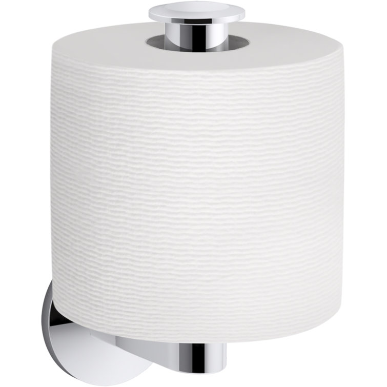 Vibrant Titanium Modern Vertical Toilet Tissue Holder