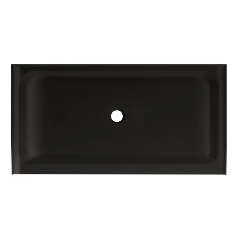 Voltaire 60" x 32" White Acrylic Shower Base with Center Drain