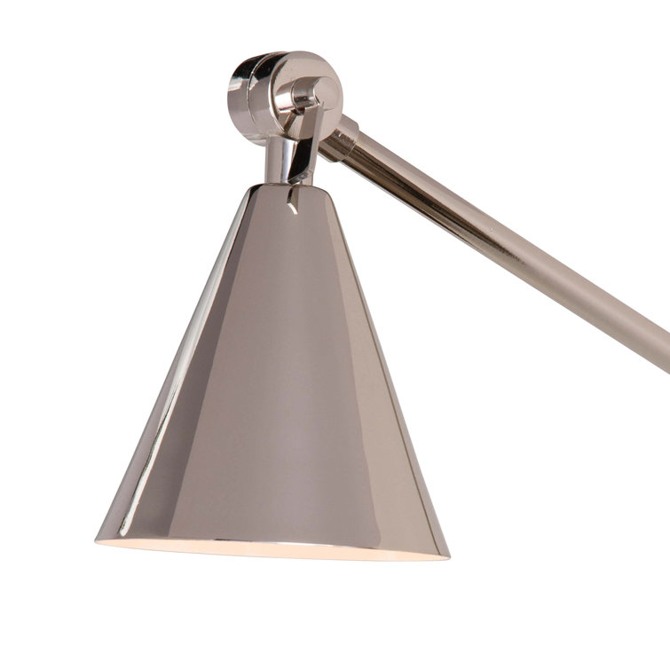 Polished Nickel Adjustable Arm LED Wall Sconce