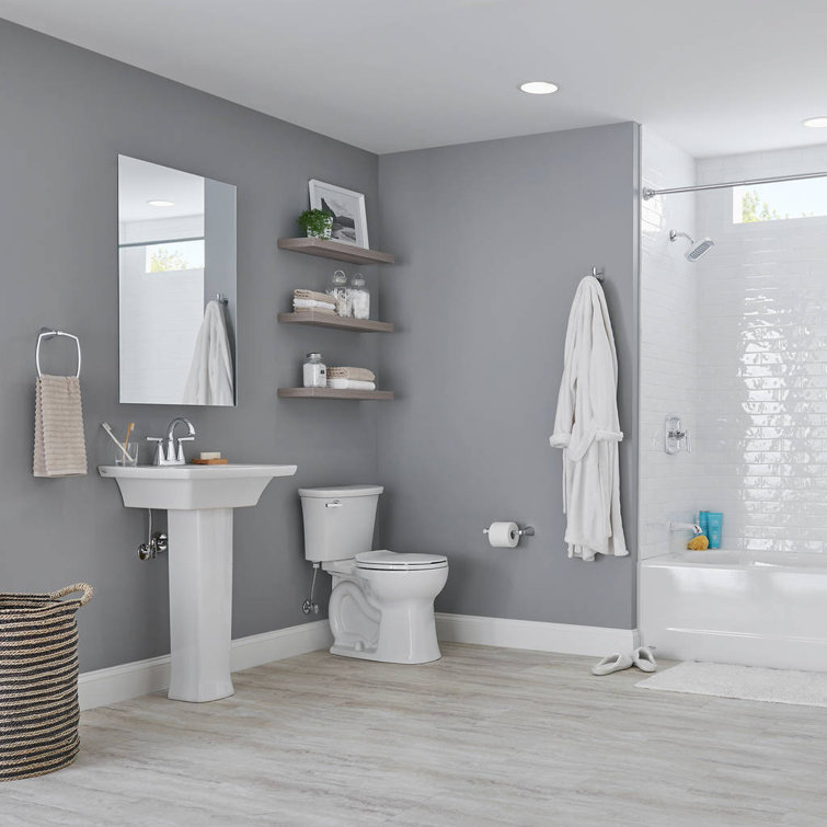White Round Two-Piece High Efficiency Toilet