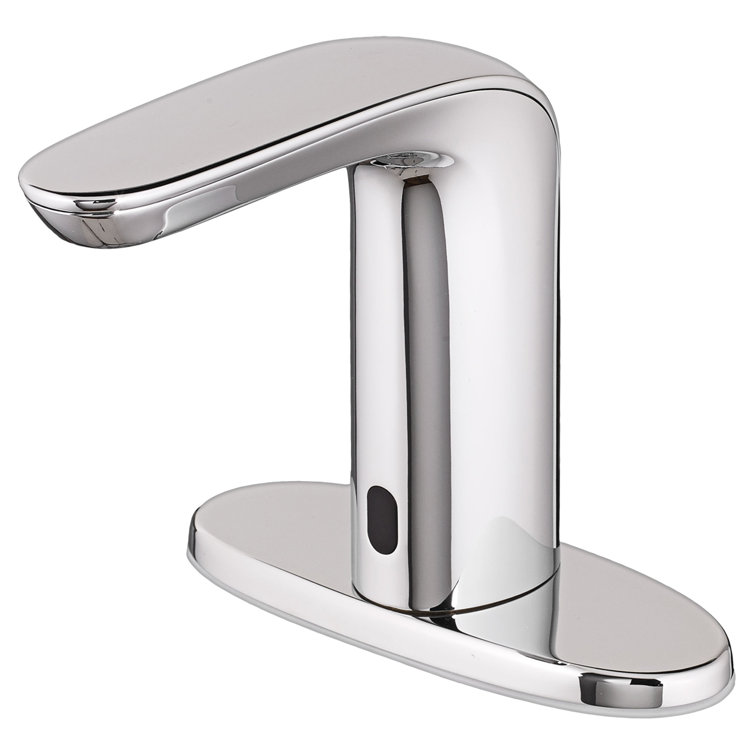 Polished Chrome Sensor-Activated Single-Hole Bathroom Faucet